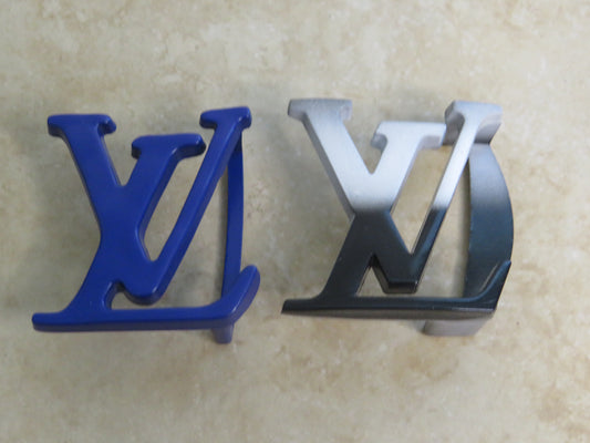 Bundle Of 2 LV Colorful Mini Belt Buckles!