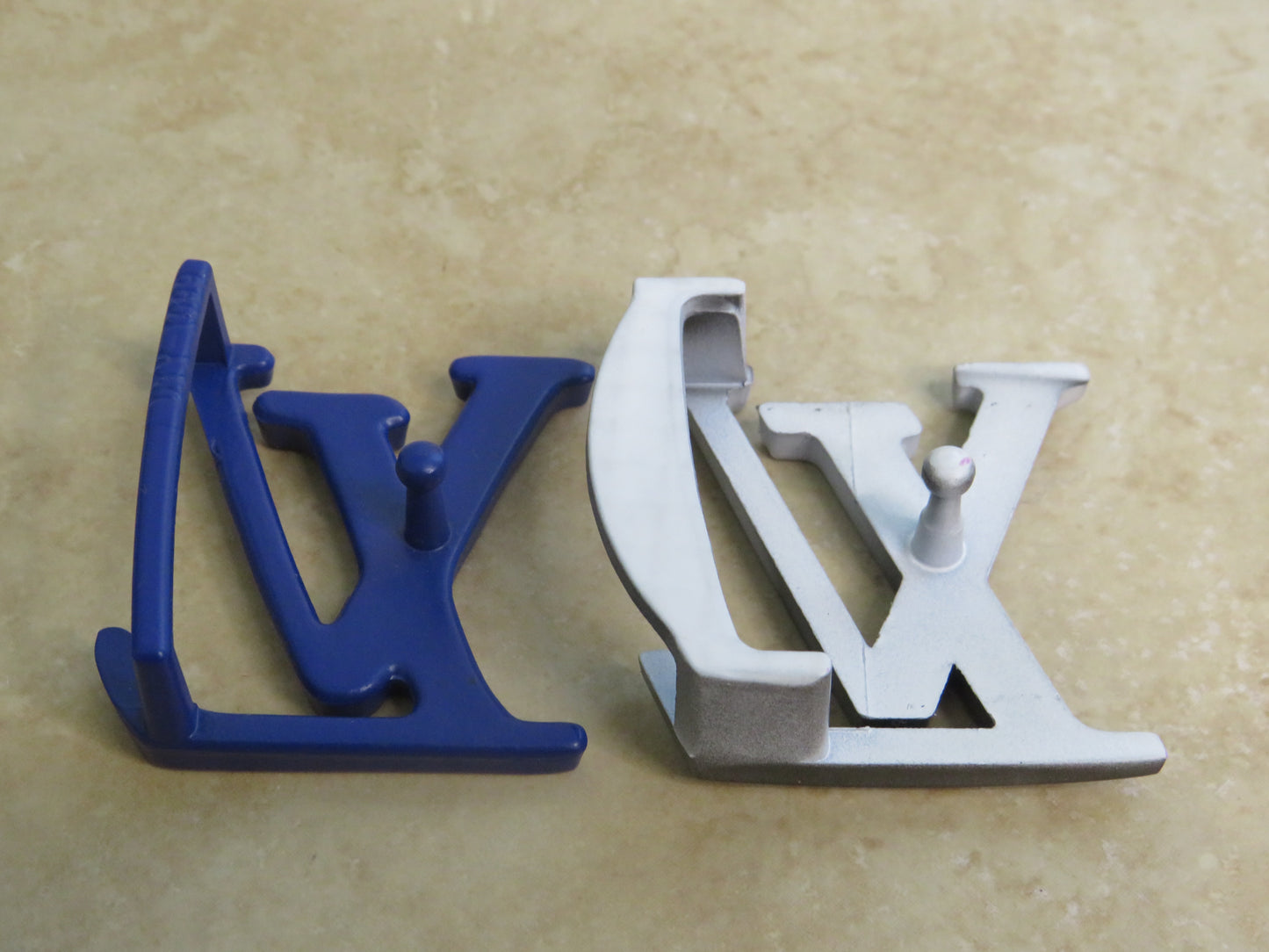Bundle Of 2 LV Colorful Mini Belt Buckles!