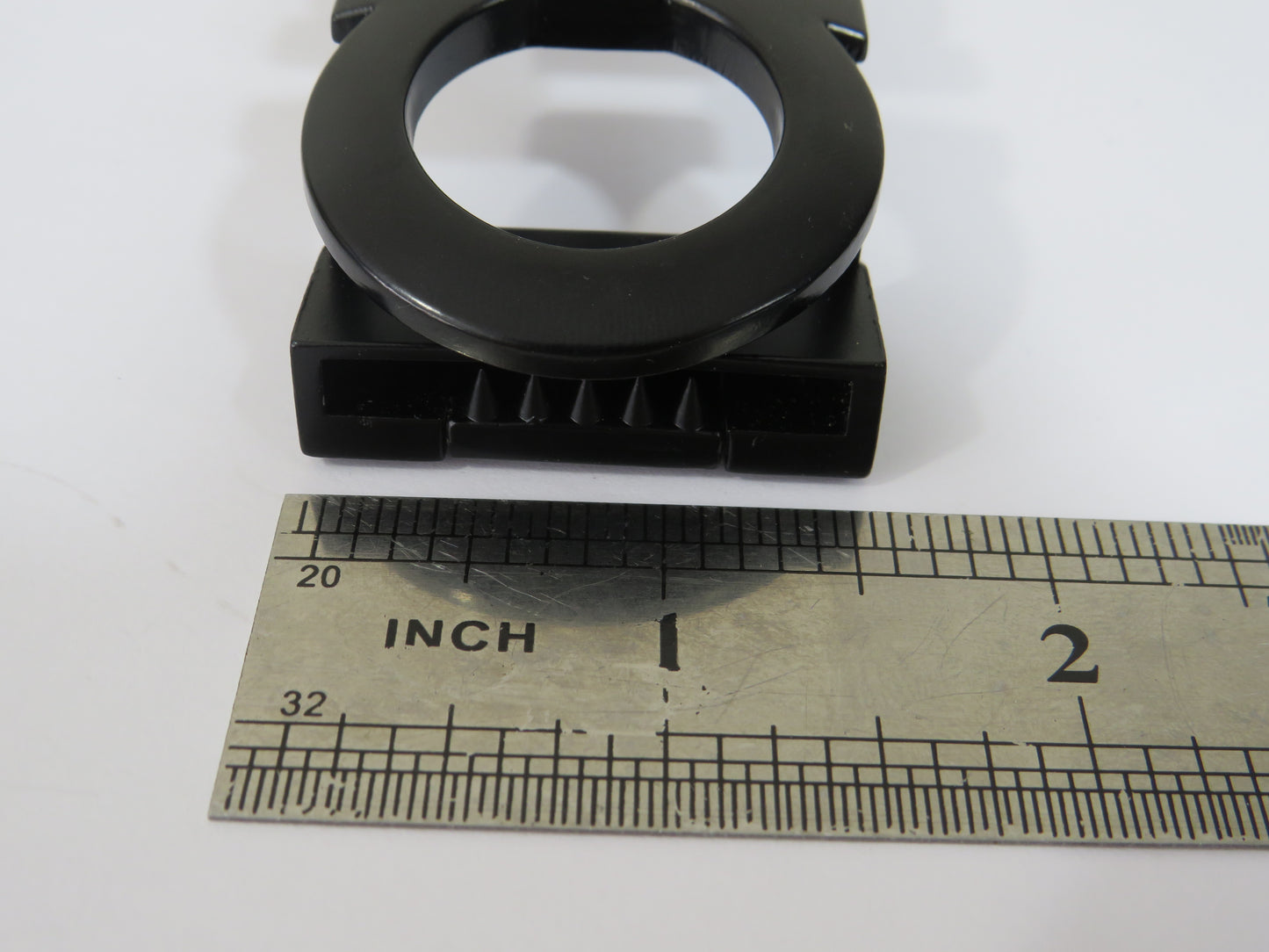 Retro Salvatore Ferragamo Black Steel Belt Buckle!