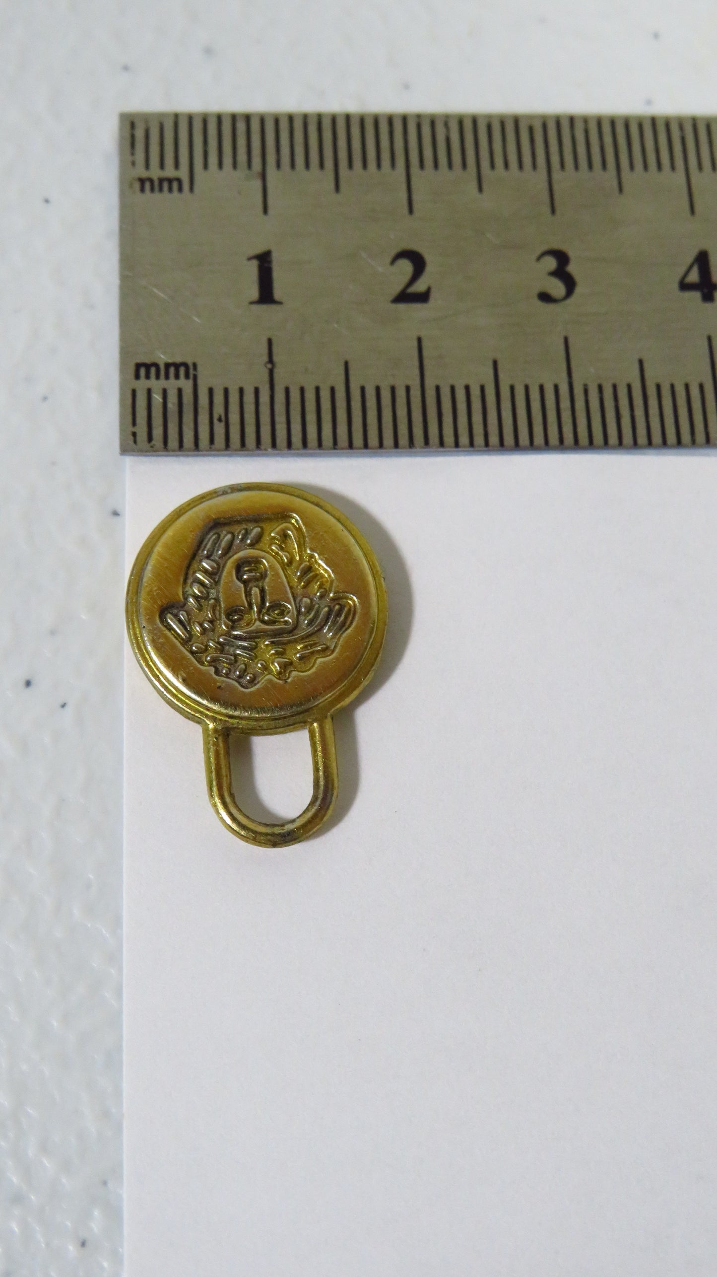 Vintage Double Side Medusa Versace Gold Tone Zipper!