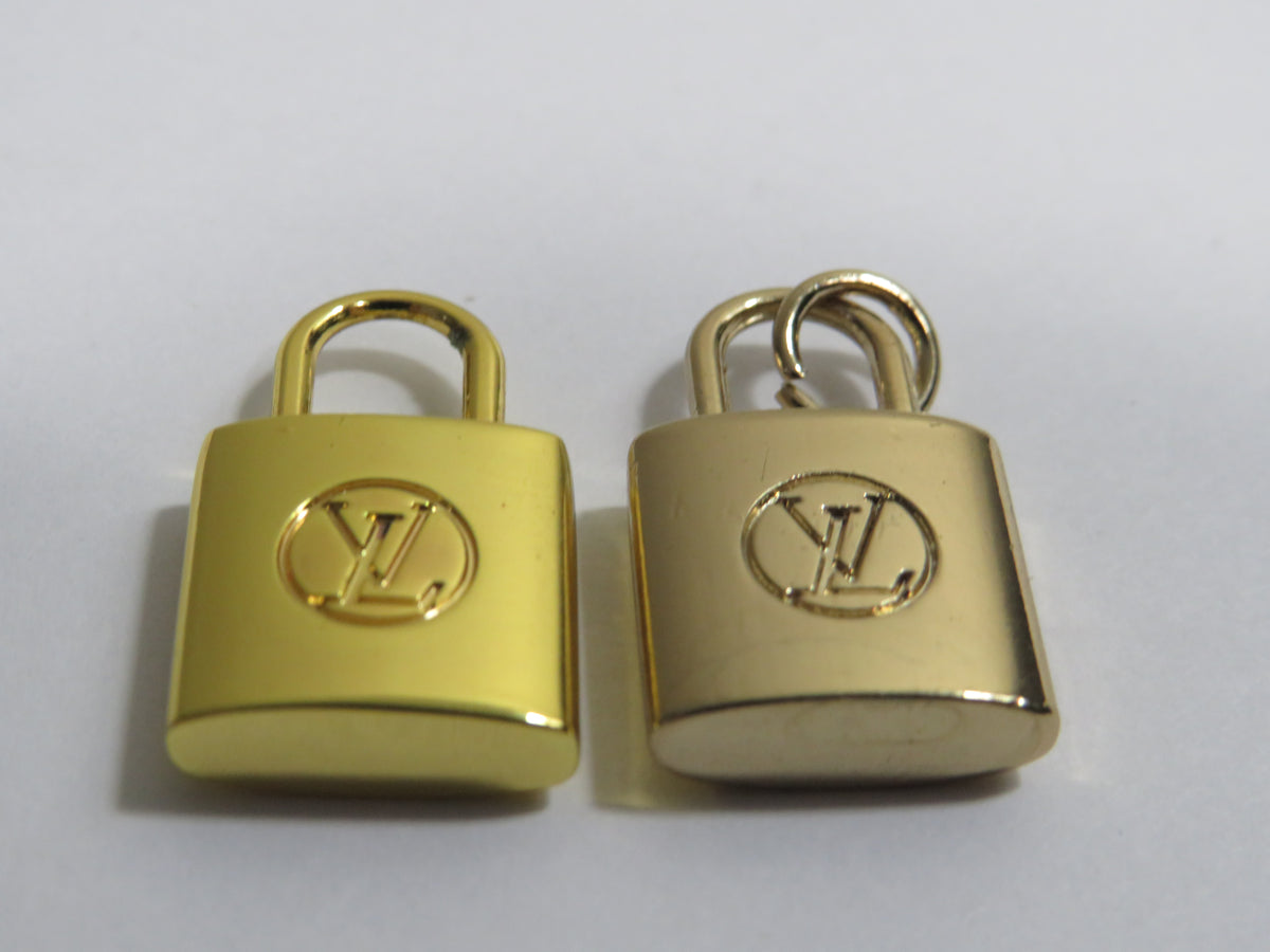 Bundle Of 2 Louis Vuitton Gold / Brass Padlock Charms!