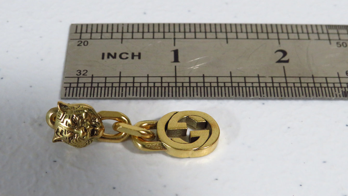 Single Lone Earring Gucci Gold Tone For Upcycle Repair DIY Projects!