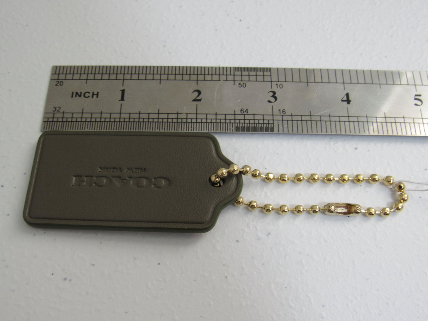 Coach New York New With Tag Olive Green Pull Tab Charm!