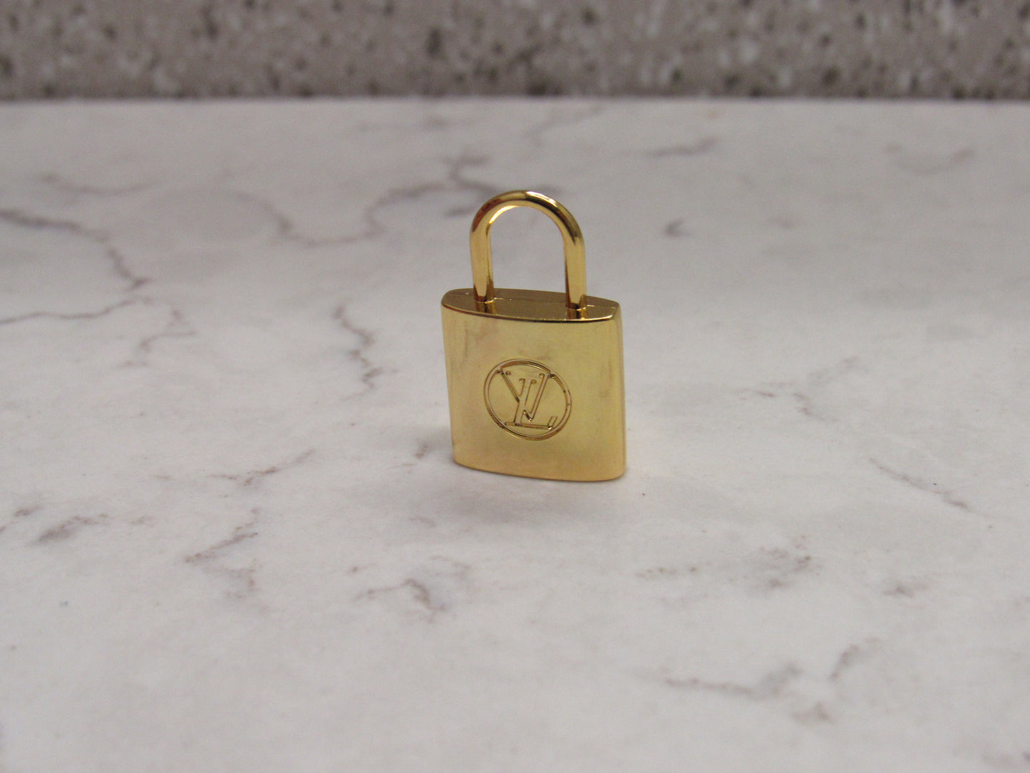Louis Vuitton Mini Gold Tone Padlock Zipper Pull Charm!