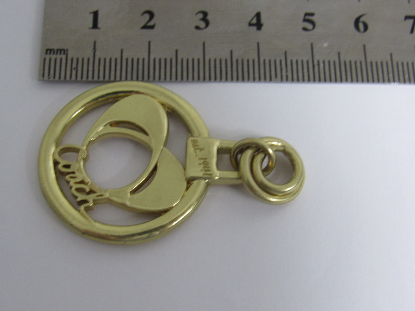 Coach Gold Tone Zipper For Handbags!