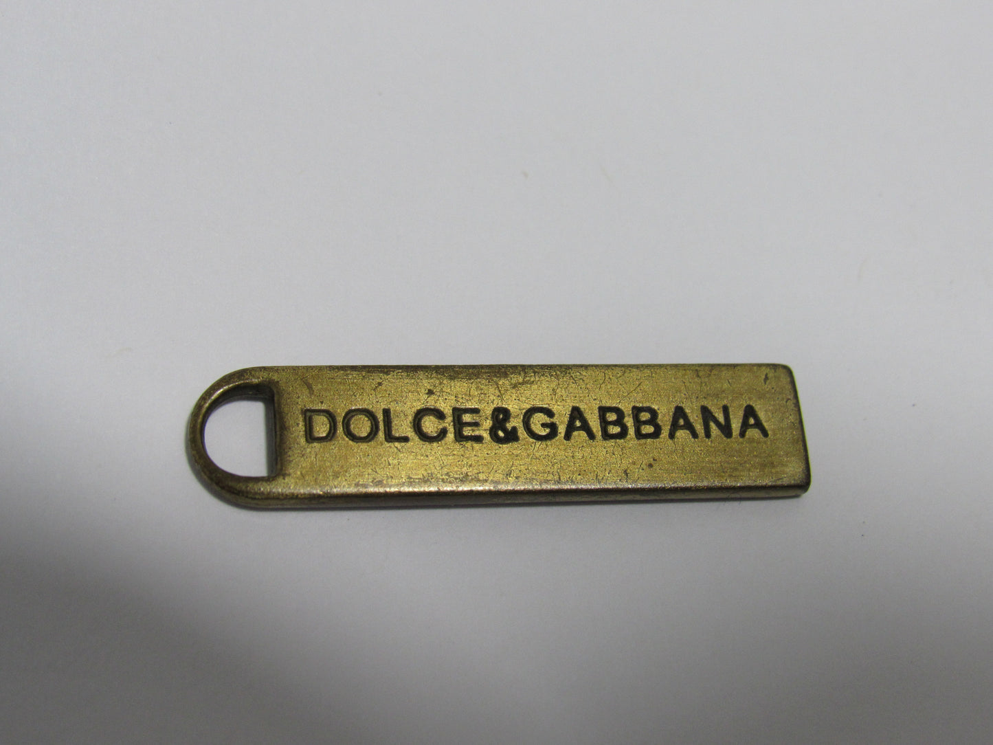 Vintage Distressed Dolce And Gabbana Brass Zipper!