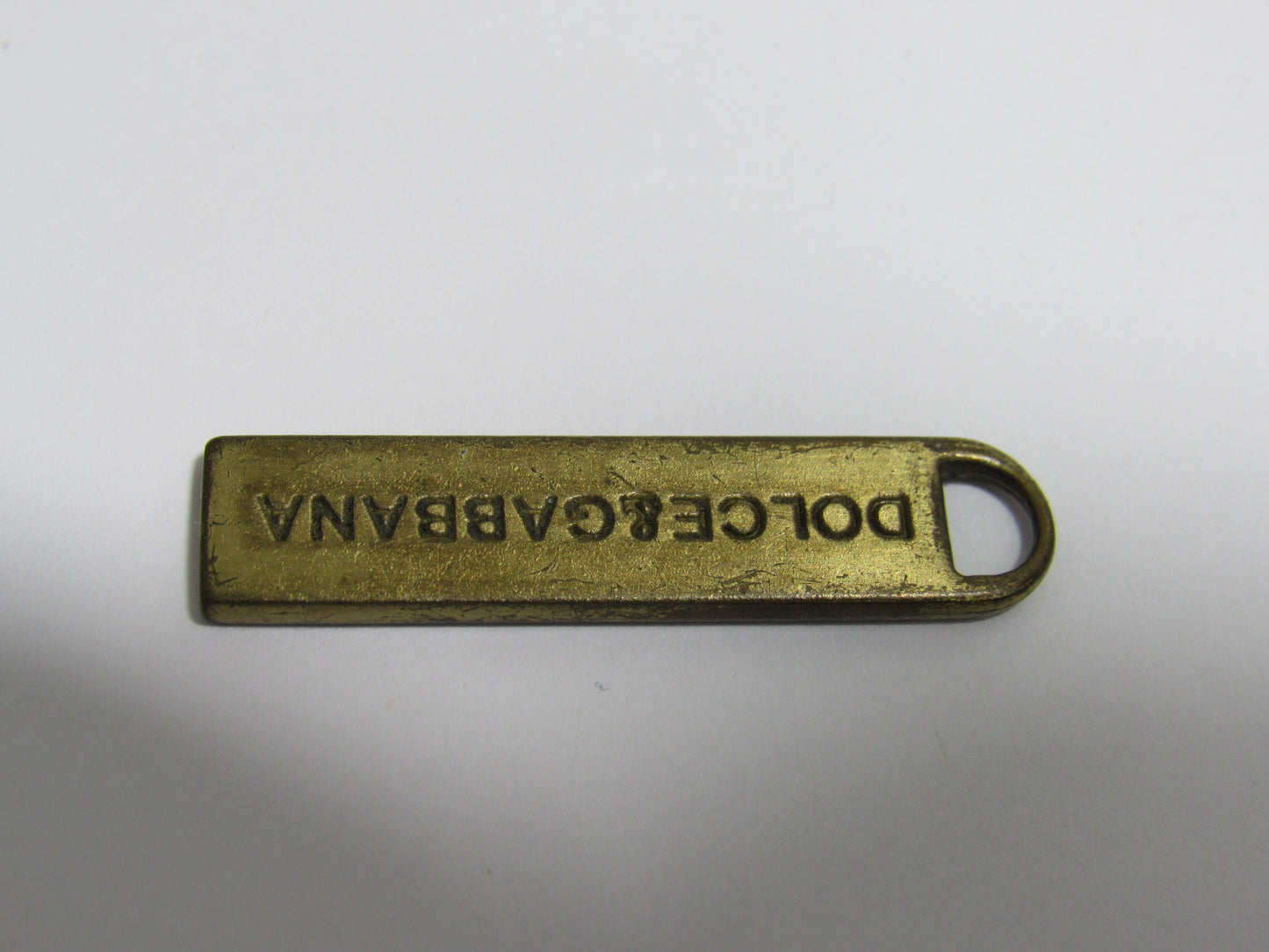 Vintage Distressed Dolce And Gabbana Brass Zipper!