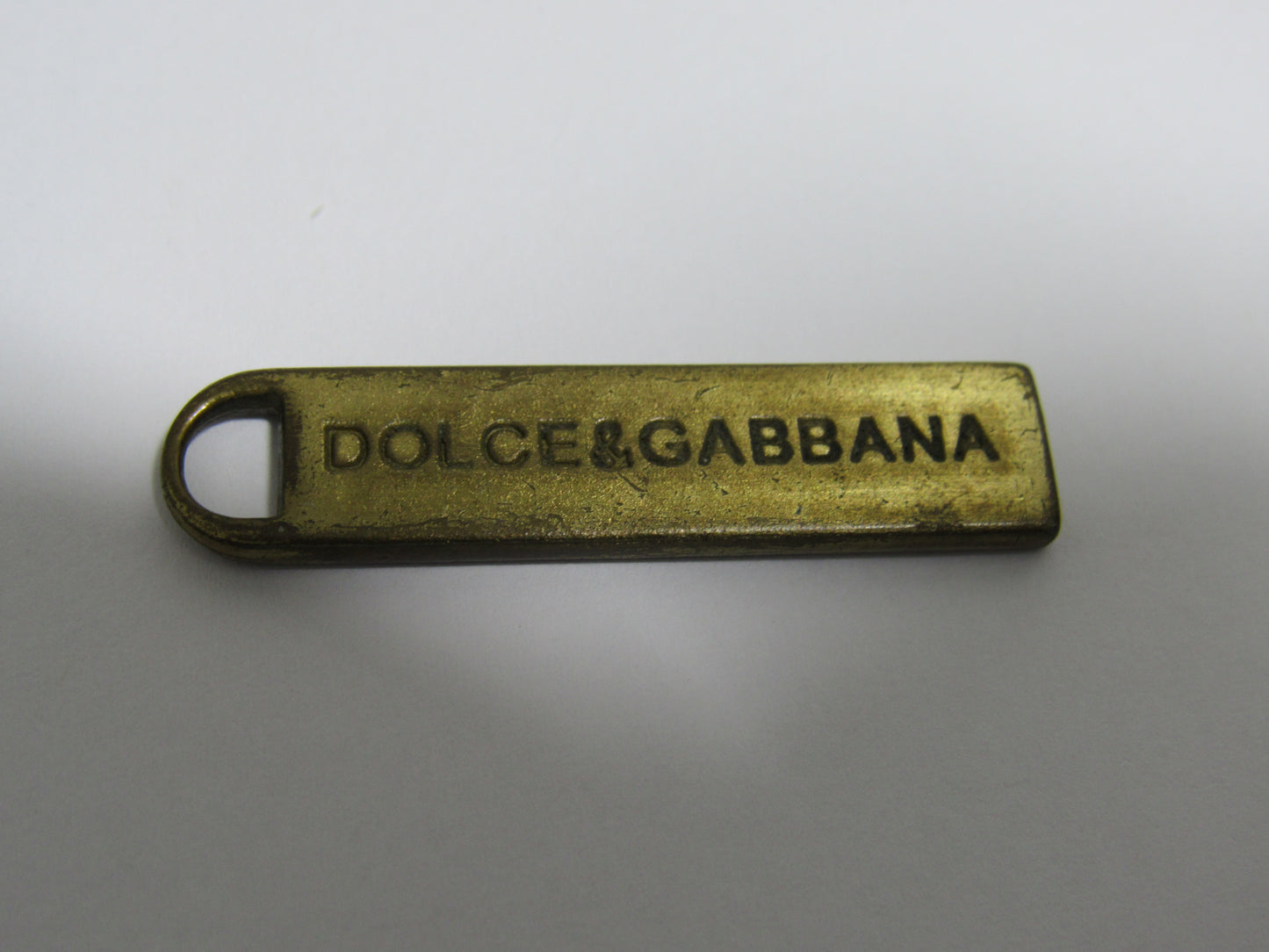 Vintage Distressed Dolce And Gabbana Brass Zipper!
