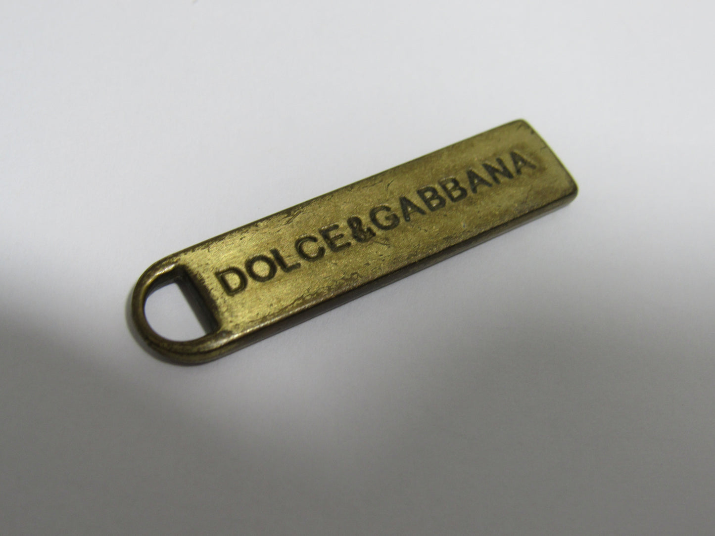Vintage Distressed Dolce And Gabbana Brass Zipper!