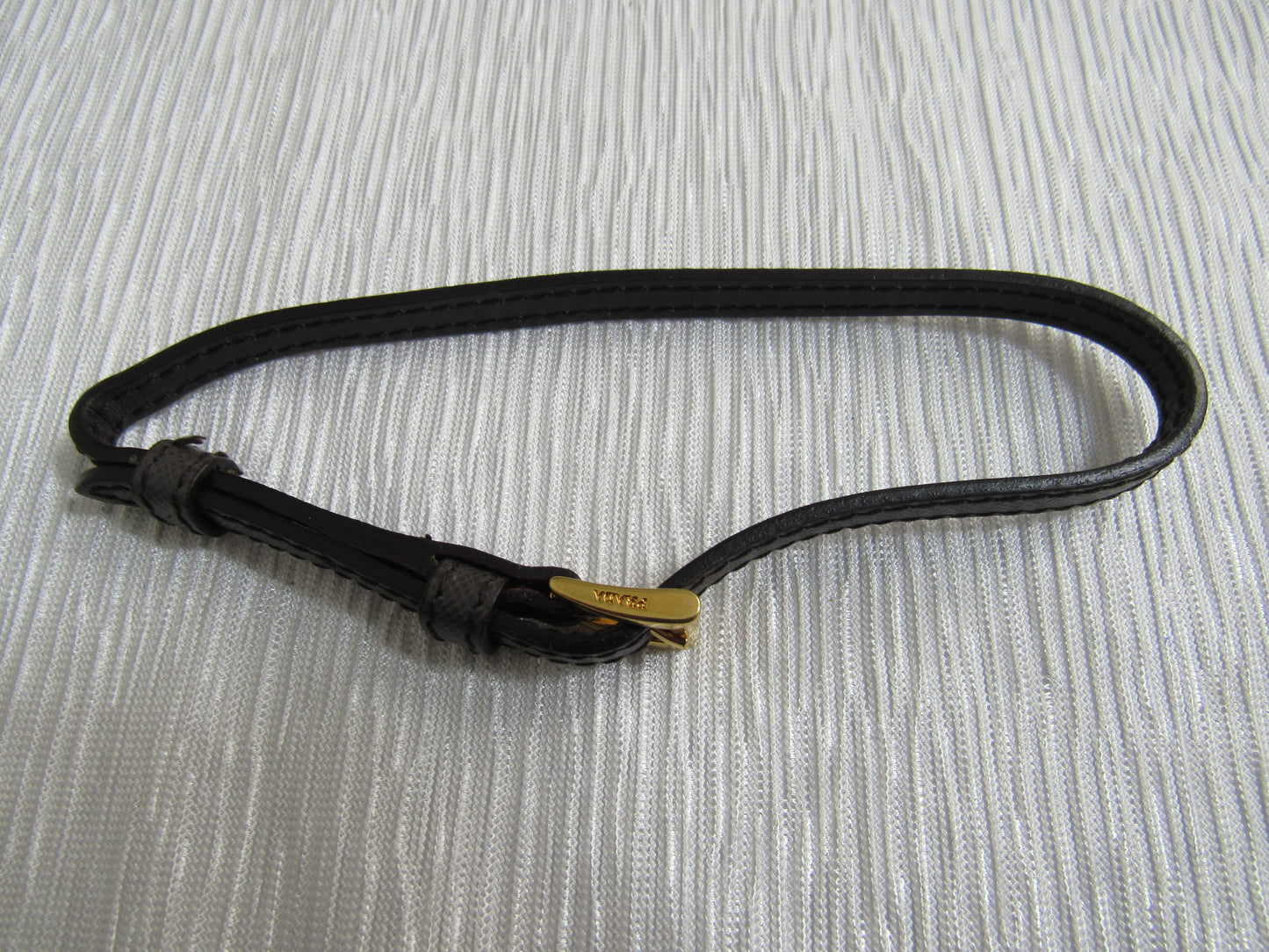 Prada Brass Buckle And Leather Strap Upcycled!