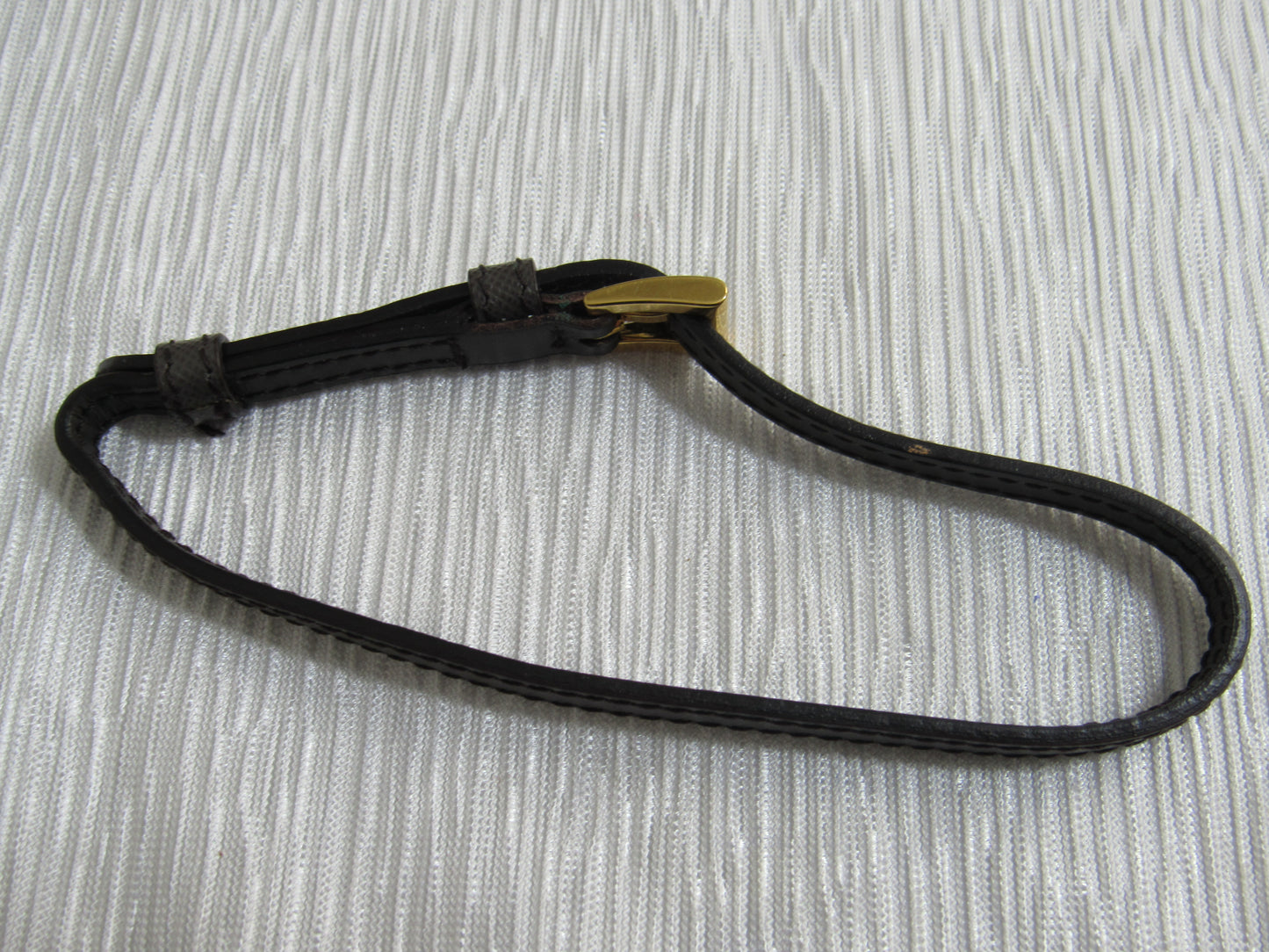 Prada Brass Buckle And Leather Strap Upcycled!