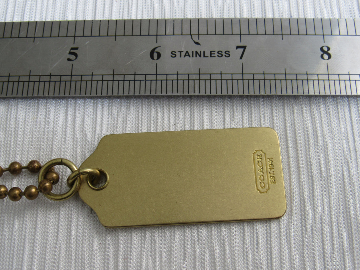 Vintage Coach Leather And Brass Handbag Tags!