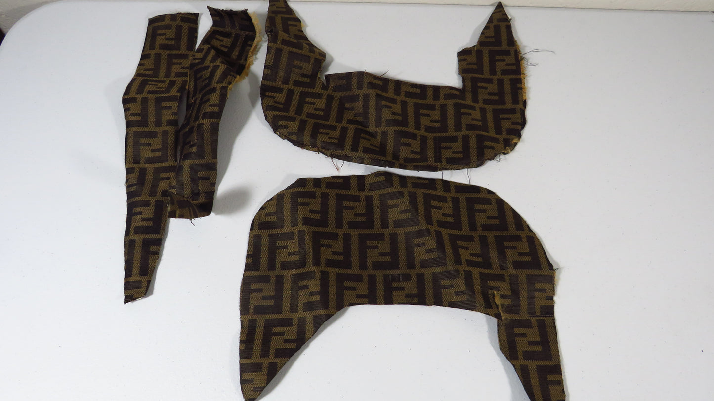 Fendi Handbag Fabric Skin Canvas Upcycle For Repair DIY Projects!