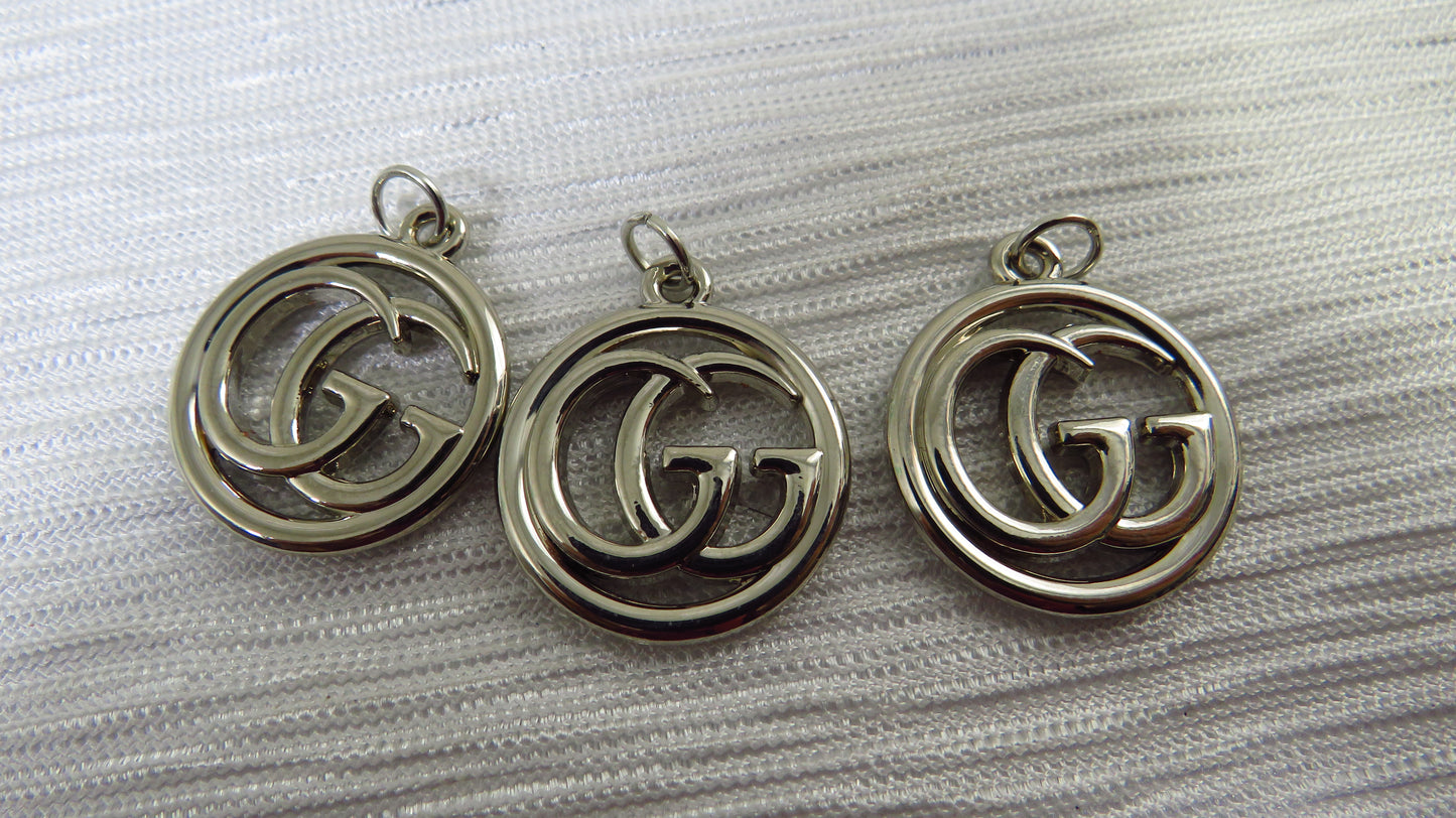 Gucci Steel Double G Oval Zipper Pull Lot Of 3 Wholesale!