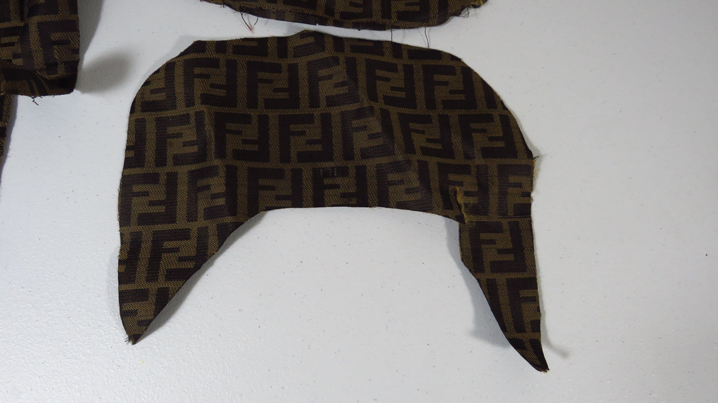 Fendi Handbag Fabric Skin Canvas Upcycle For Repair DIY Projects!
