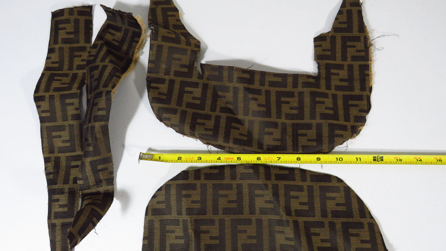 Fendi Handbag Fabric Skin Canvas Upcycle For Repair DIY Projects!
