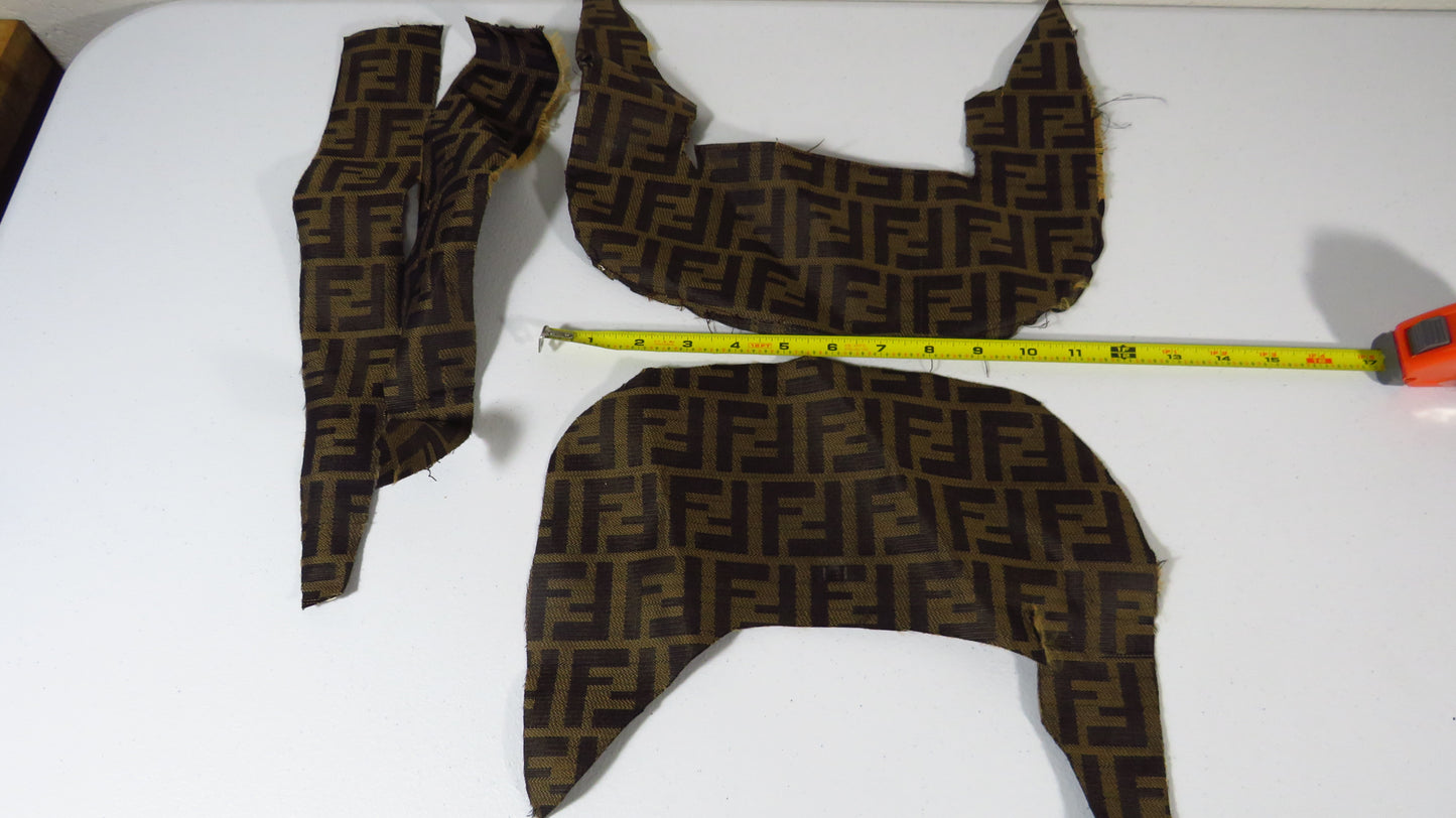 Fendi Handbag Fabric Skin Canvas Upcycle For Repair DIY Projects!