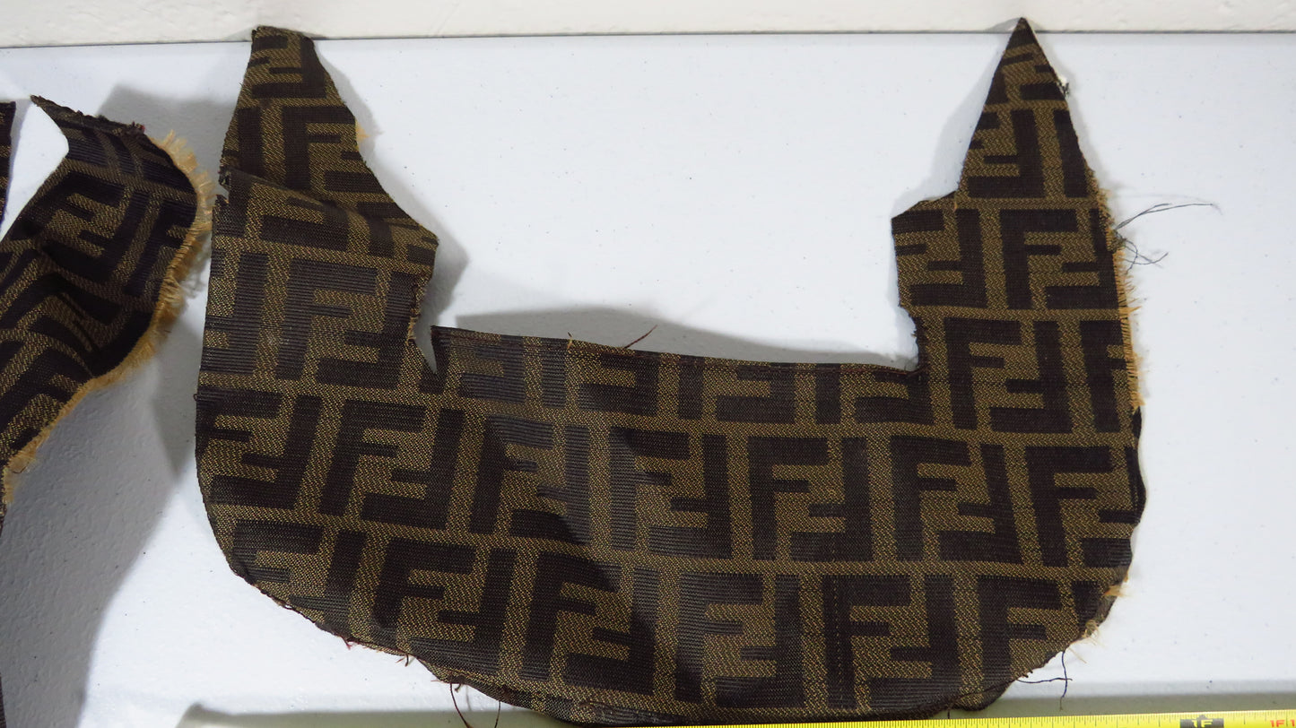 Fendi Handbag Fabric Skin Canvas Upcycle For Repair DIY Projects!