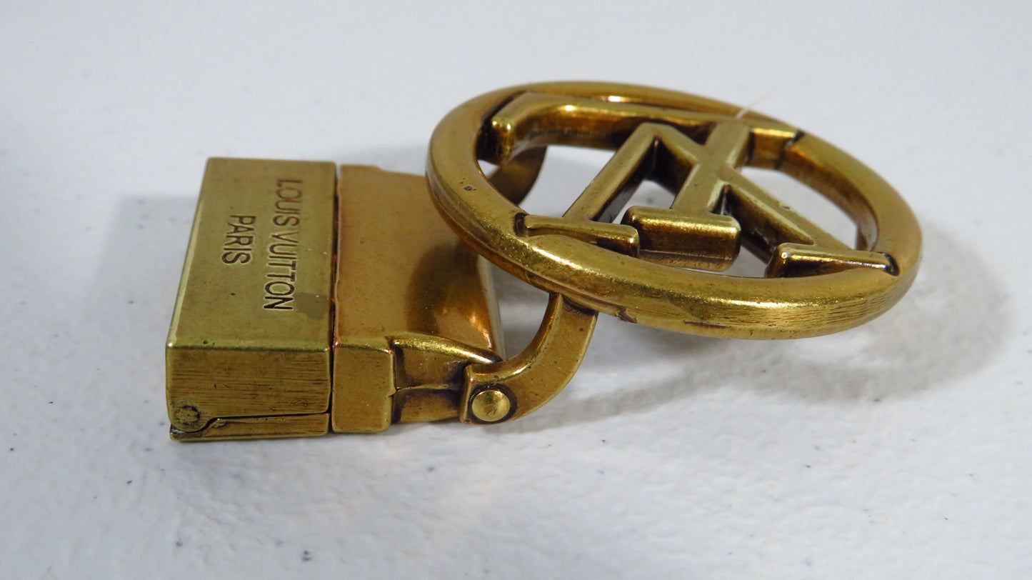Vintage Louis Vuitton Brass Belt Buckle - Shows Light Use!