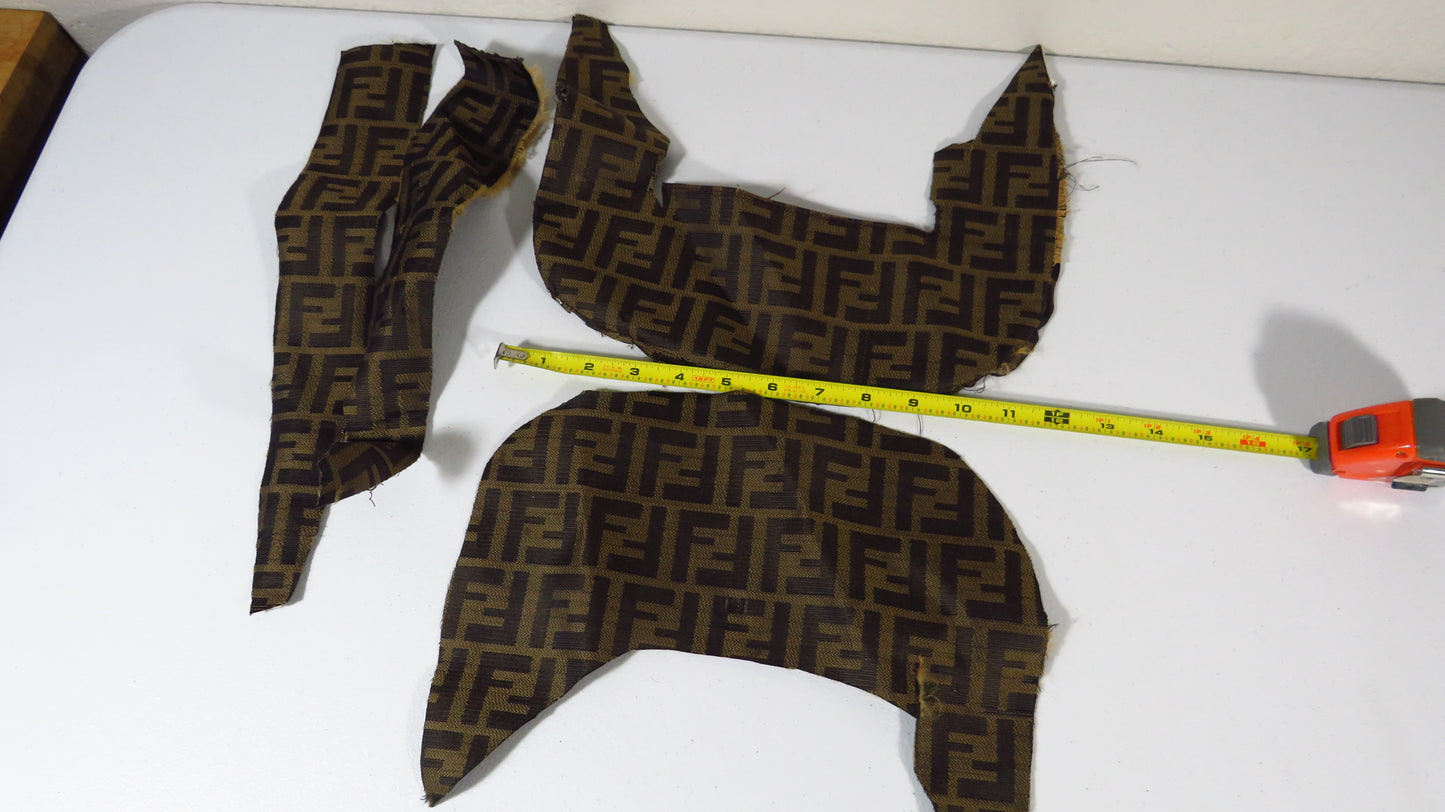 Fendi Handbag Fabric Skin Canvas Upcycle For Repair DIY Projects!