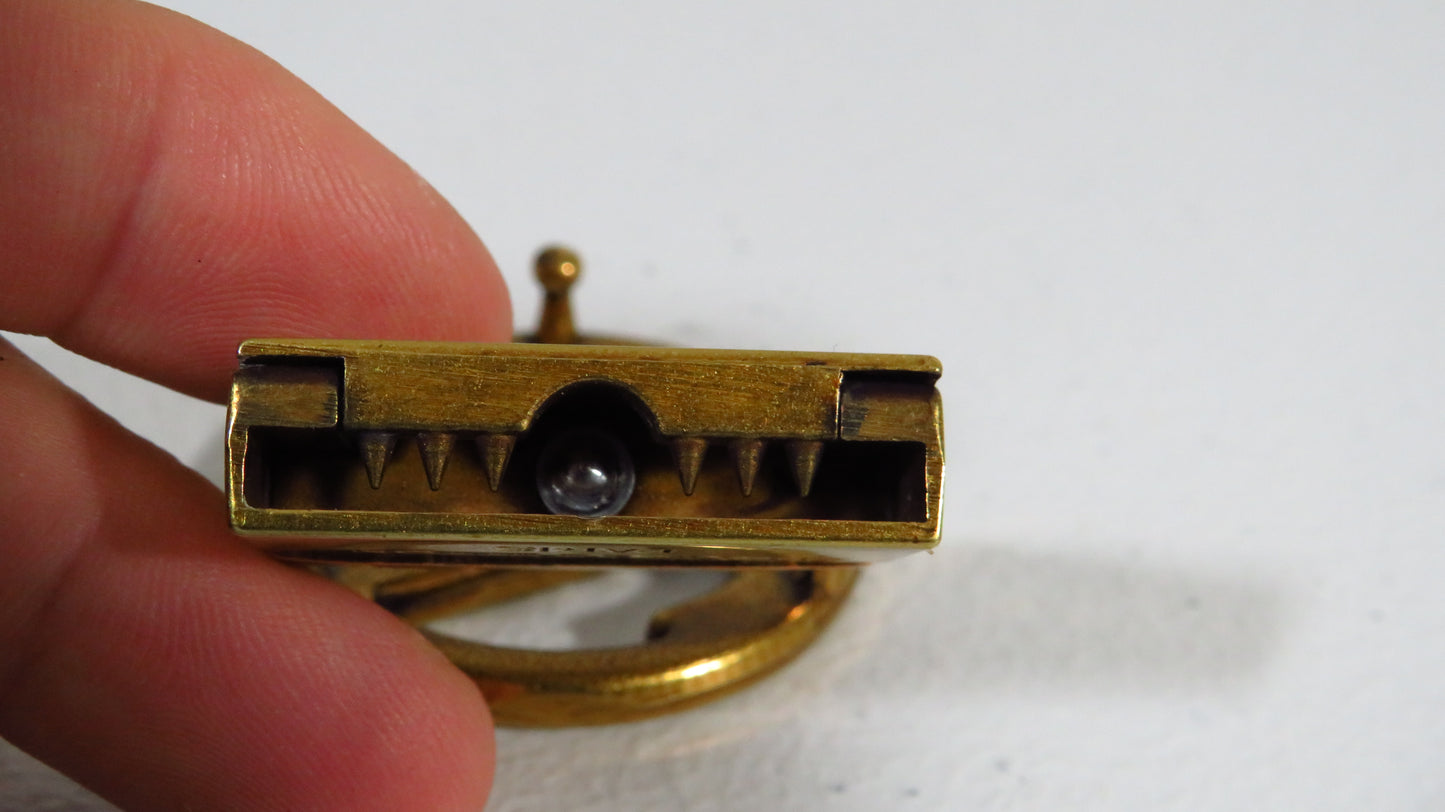 Vintage Louis Vuitton Brass Belt Buckle - Shows Light Use!