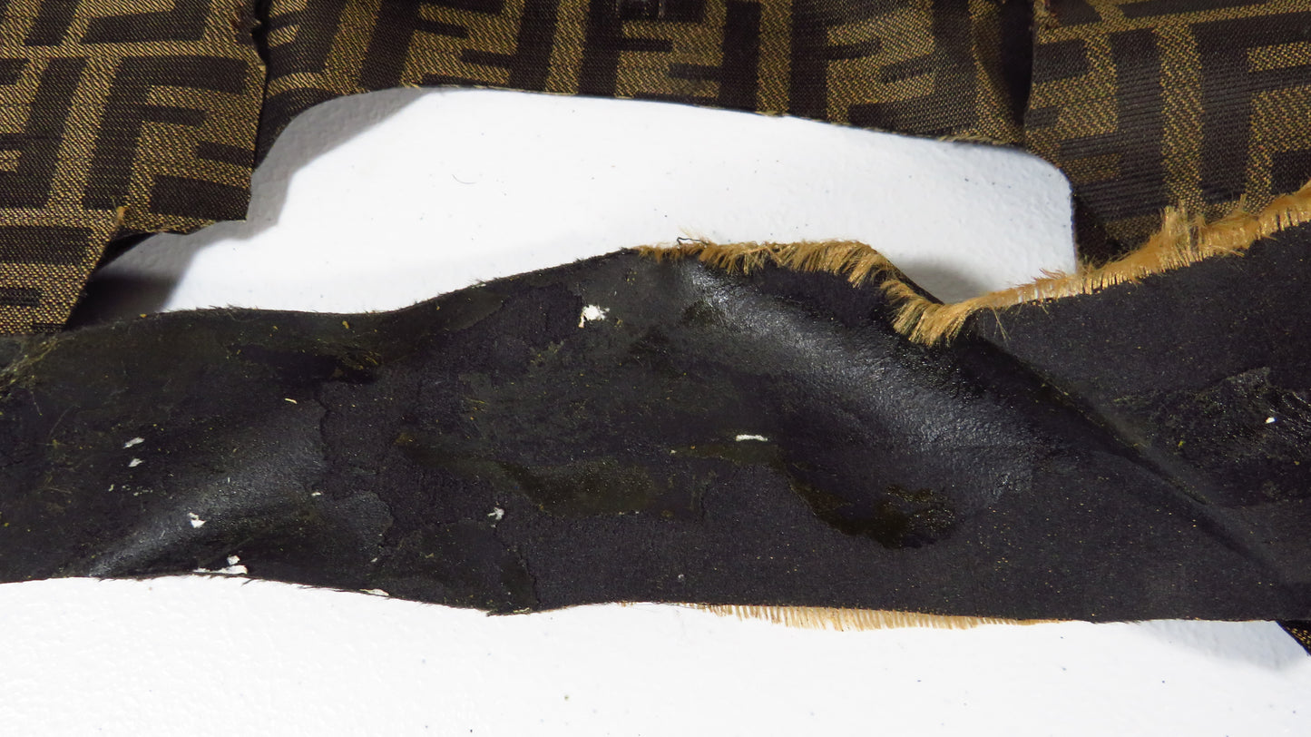 Fendi Handbag Fabric Skin Canvas Upcycle For Repair DIY Projects!