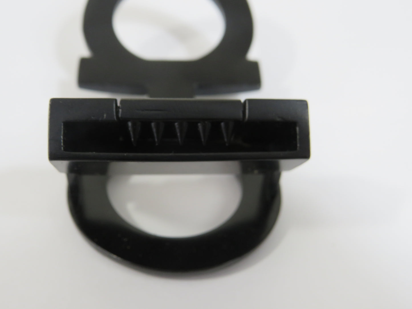 Retro Salvatore Ferragamo Black Steel Belt Buckle!