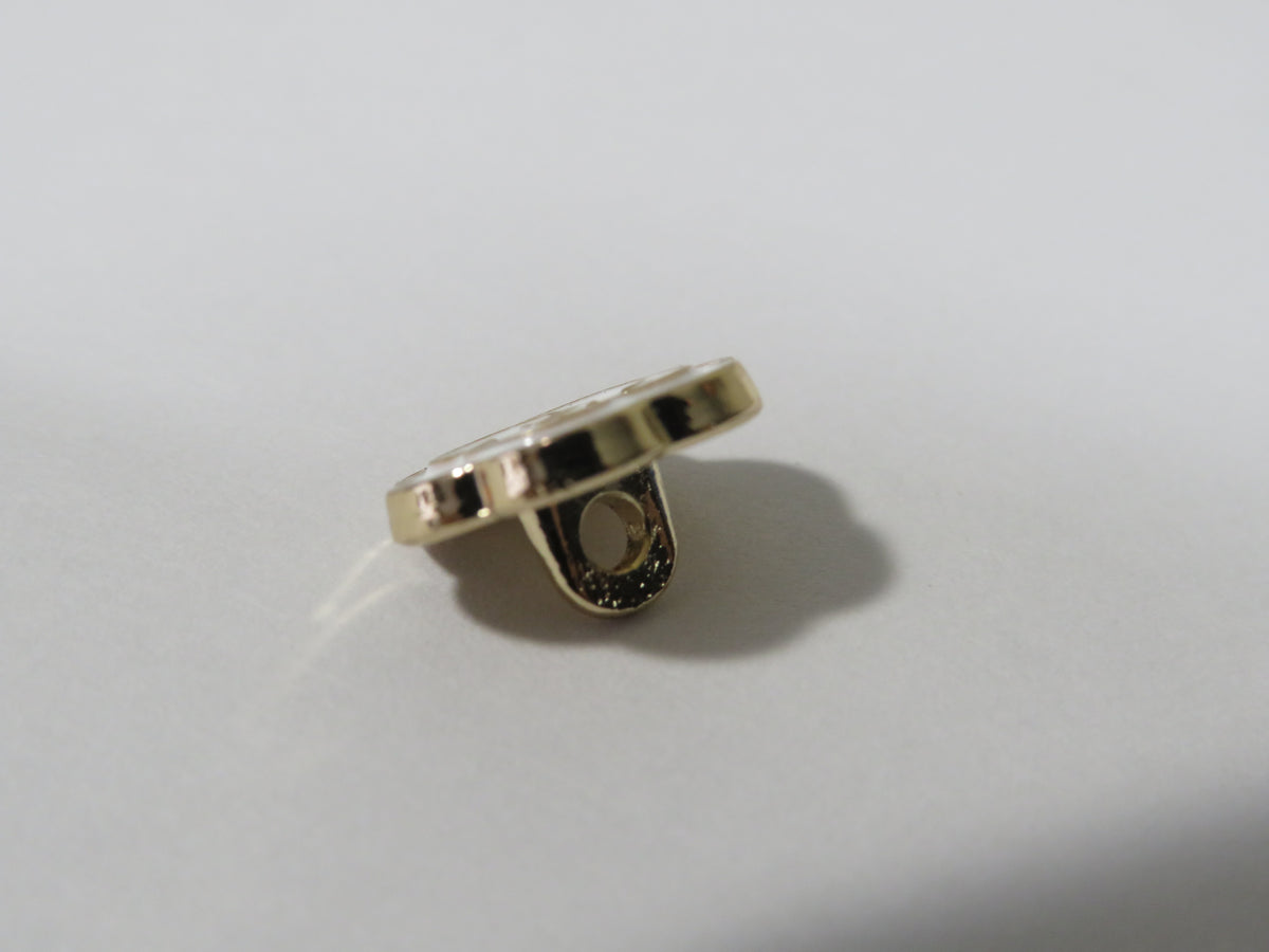 Chanel CC Mini White Flower Button 12mm!