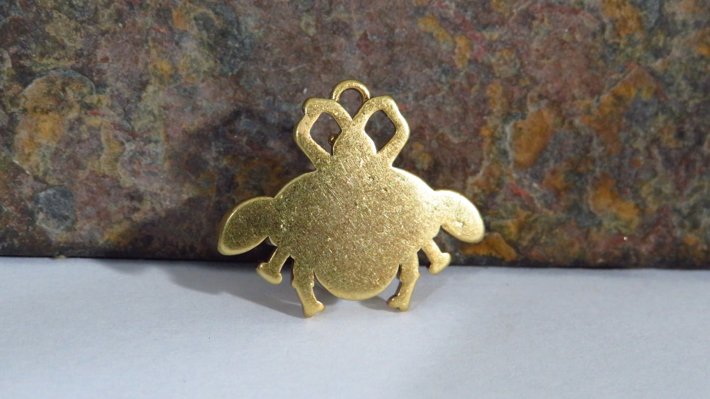 Gucci Unstamped Swarovski Crystal Beautiful Honey Bee Charm!