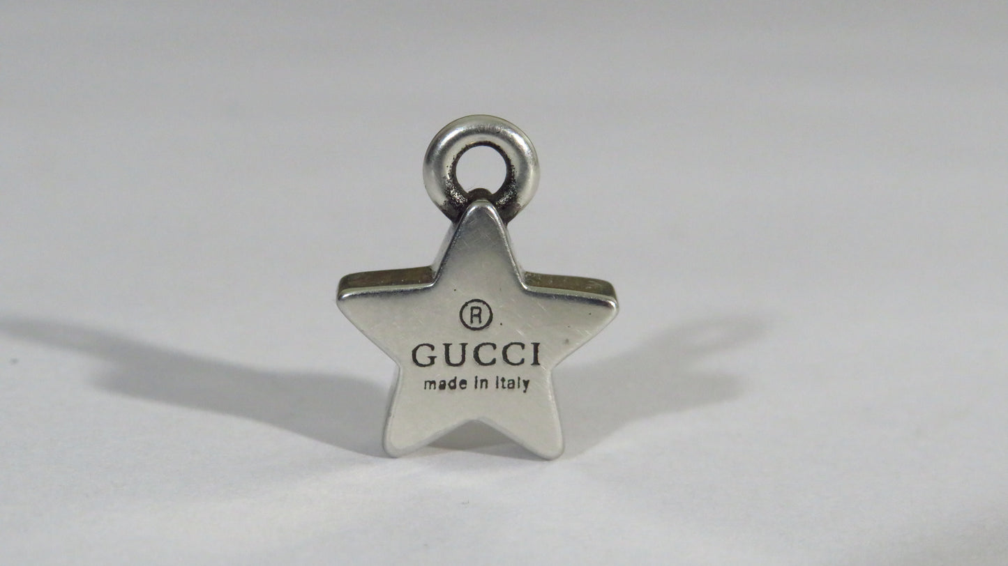 Gucci Engraved Sterling Mini Star Charm!