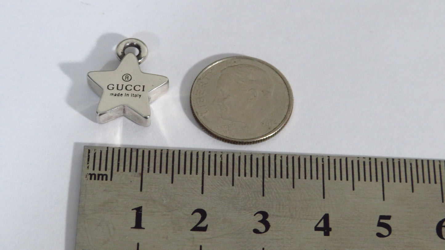 Gucci Engraved Sterling Mini Star Charm!