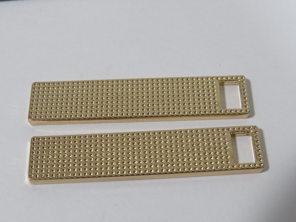 Bundle Of 2 Prada Gold And Cream Zipper Pulls!