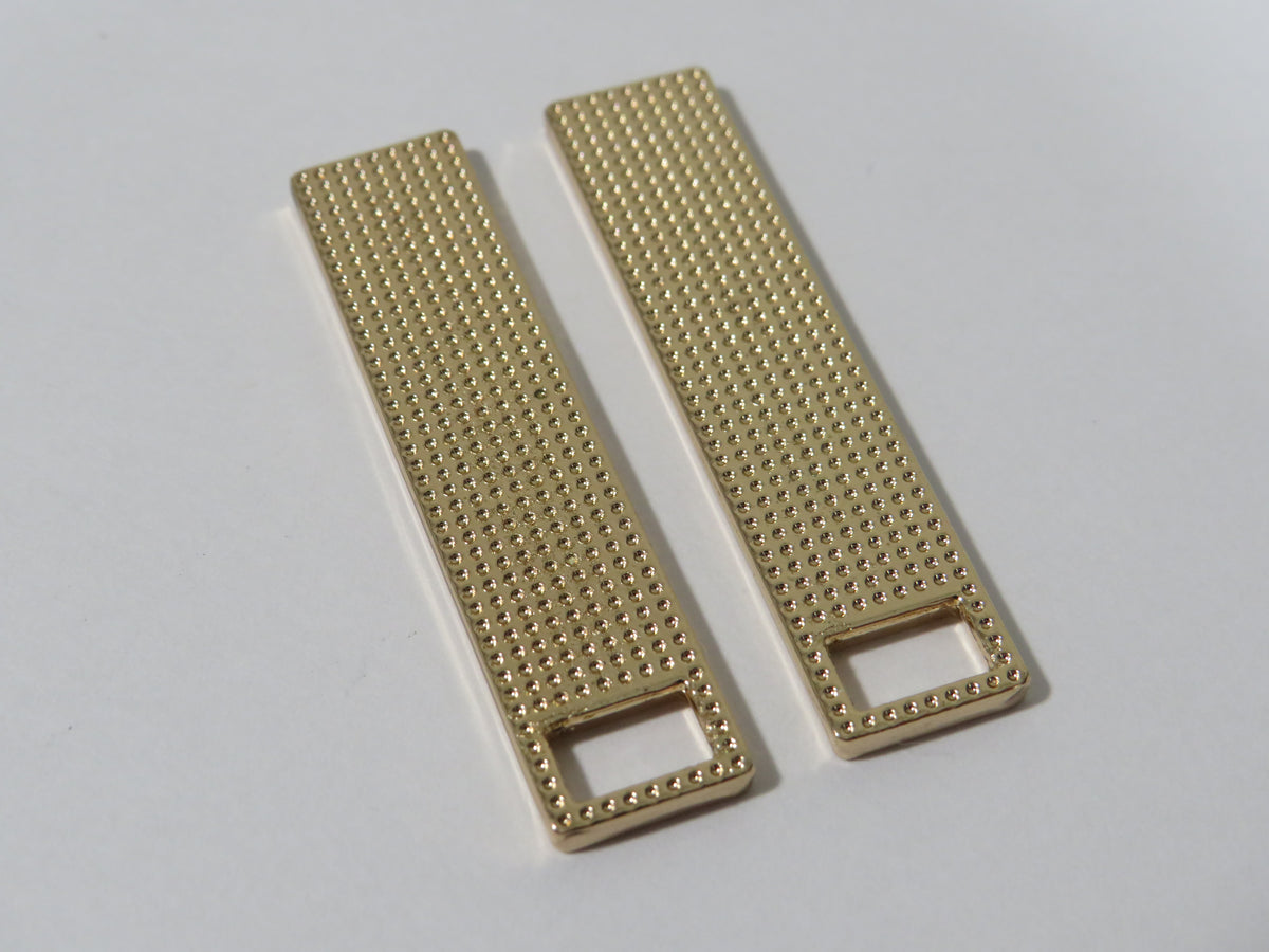 Bundle Of 2 Prada Gold And Cream Zipper Pulls!