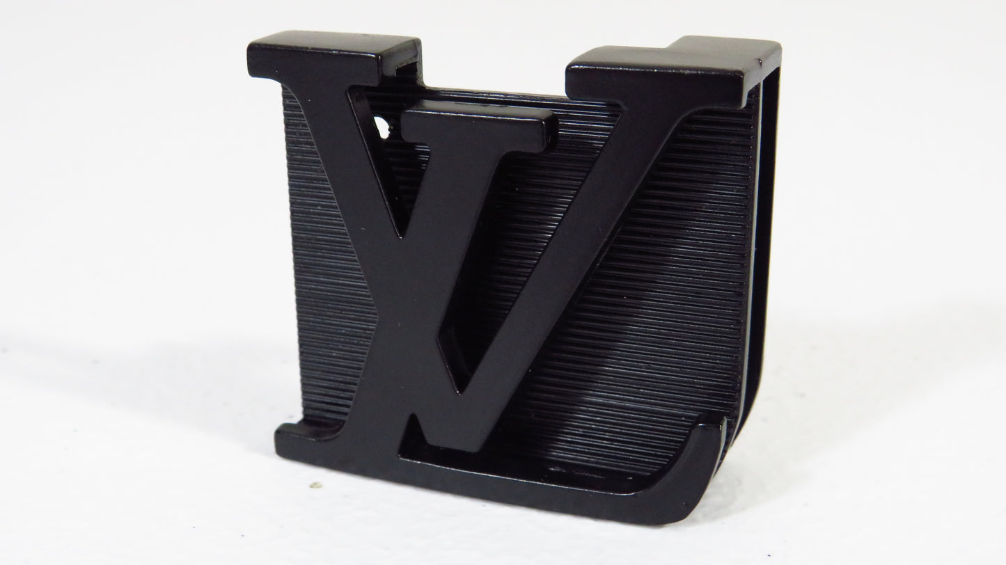 Louis Vuitton upcycled black steel buckle