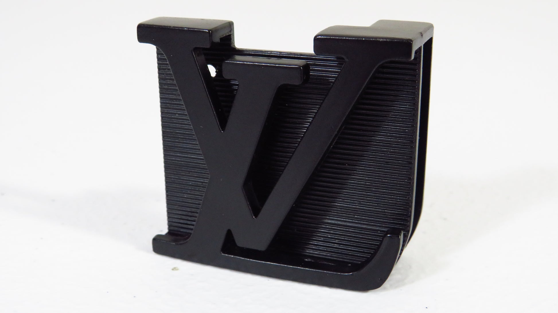 Louis Vuitton upcycled black steel buckle