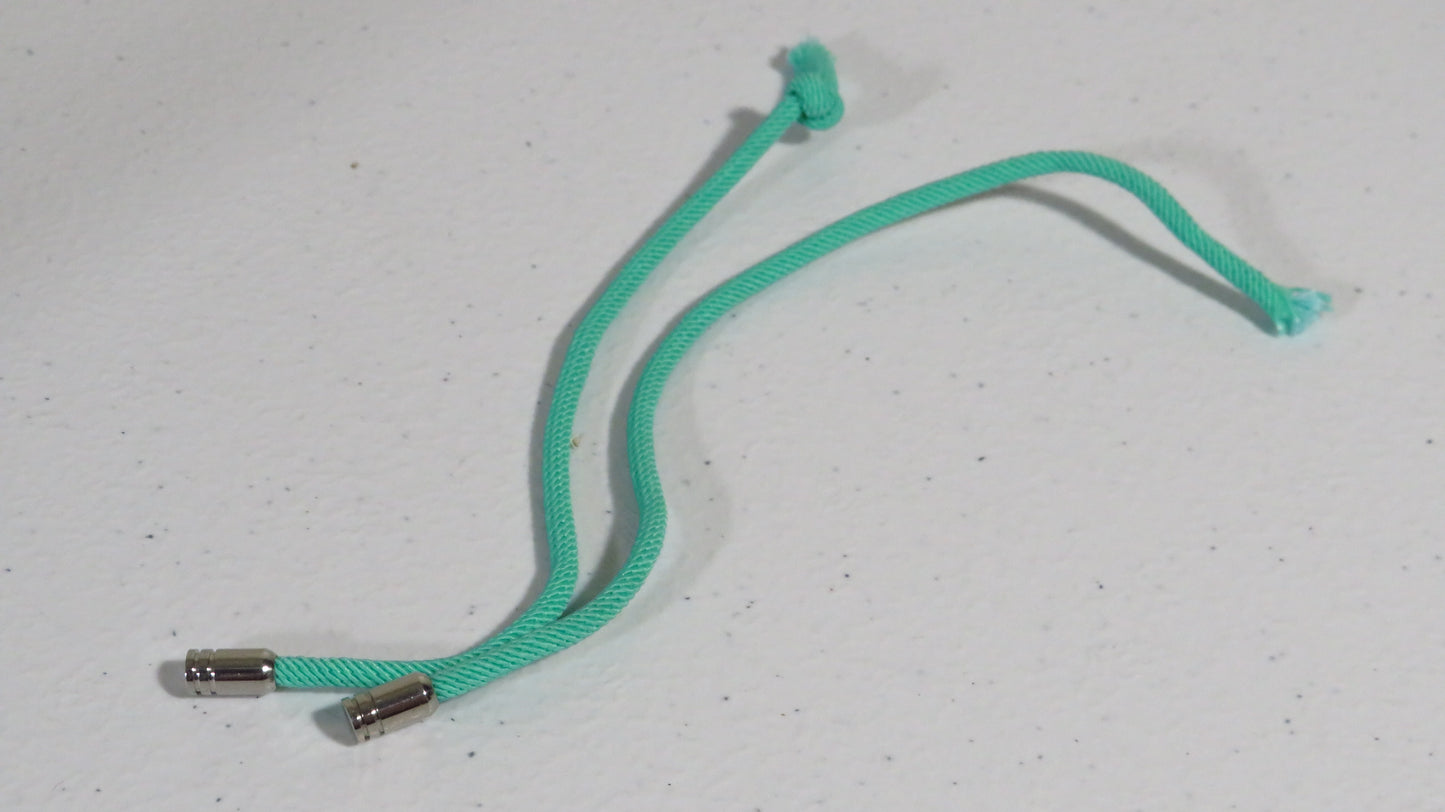 Louis Vuitton Upcycled Turquoise Wrist Strands With Metal Engraved Tips FOR REPAIR!