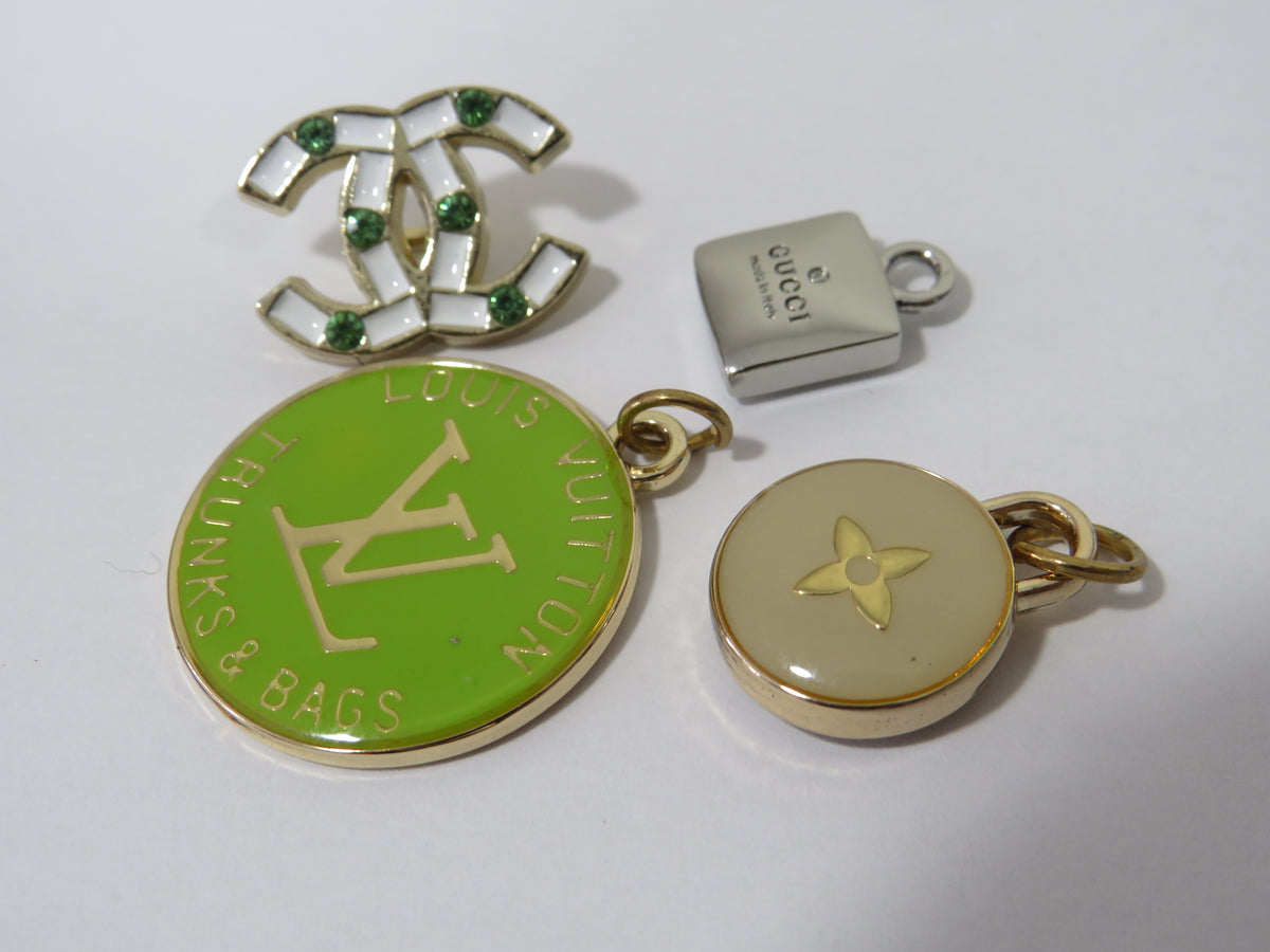 Light Use Designer Bundle Of 4 Charms: Gucci, LV, Chanel Reduced Price!