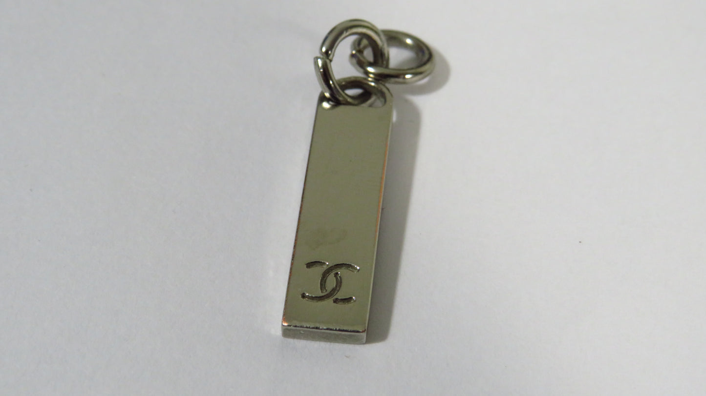 Vintage 90's Chanel Chrome Engraved Zipper!