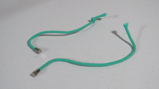 Louis Vuitton Upcycled Turquoise Wrist Strands With Metal Engraved Tips FOR REPAIR!