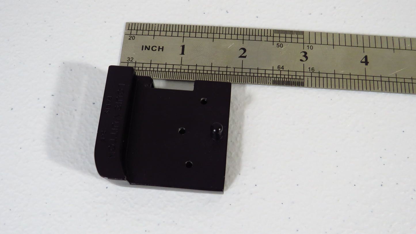 Louis Vuitton Black Ribbed Steel Upcycled Belt Buckle for Belts!