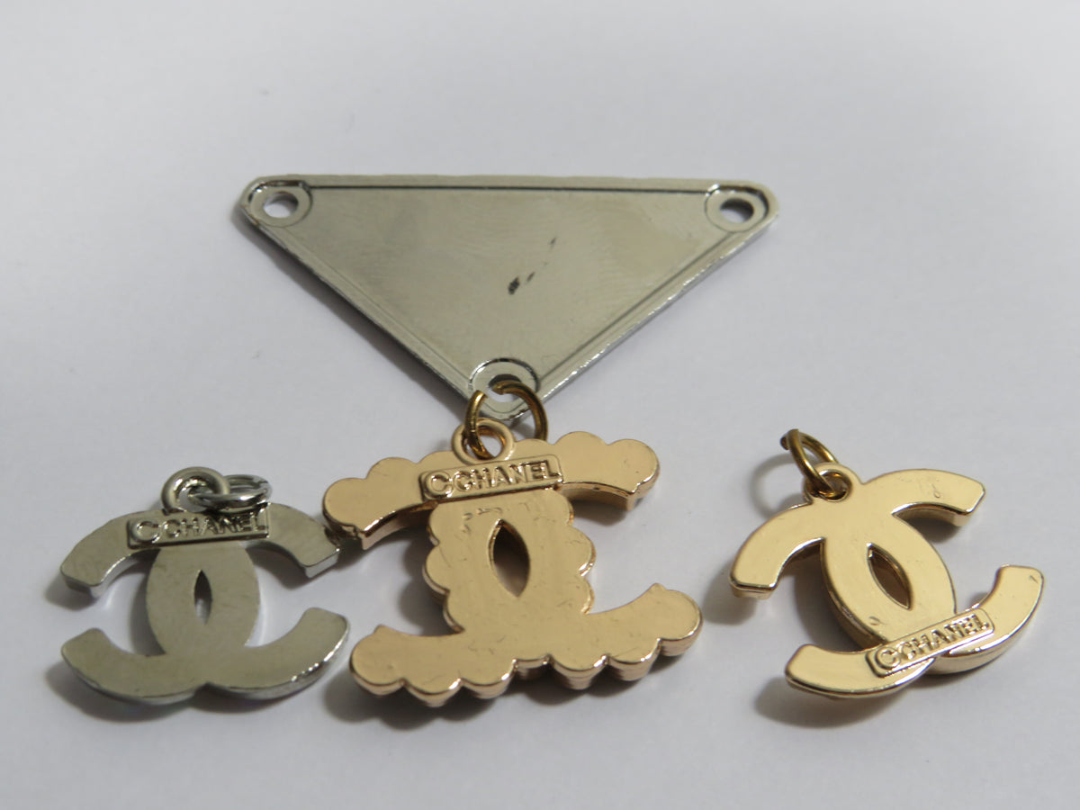 Lot Of Designer Charms Scratch And Dent Wholesale Bundle CC Prada 4 Charms!