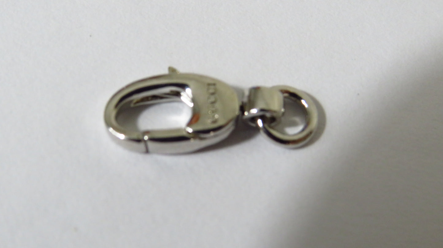 Upcycled Gucci Engraved Sterling Lobster Clasp Part For Jewelry Necklace Repair Replace!