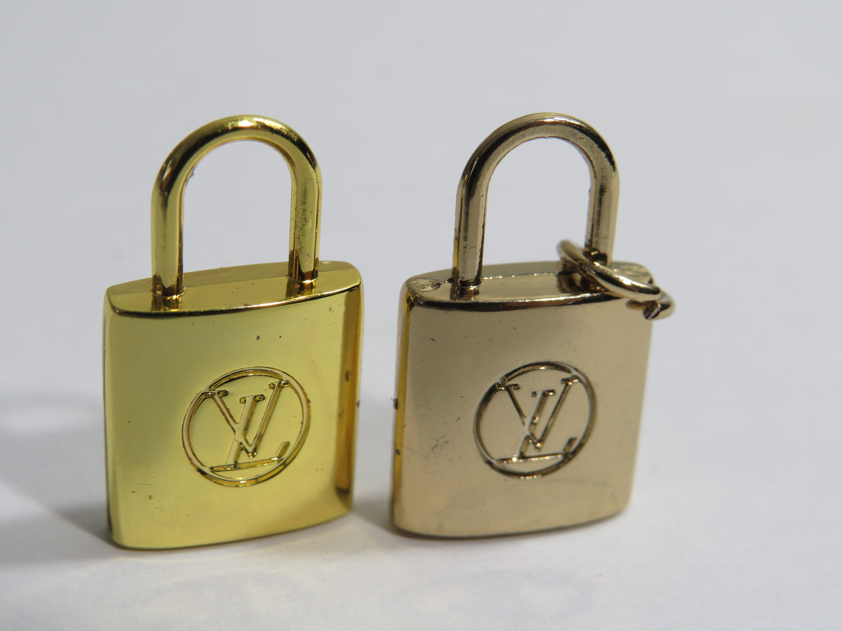 Bundle Of 2 Louis Vuitton Gold / Brass Padlock Charms!