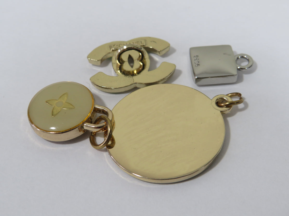 Light Use Designer Bundle Of 4 Charms: Gucci, LV, Chanel Reduced Price!