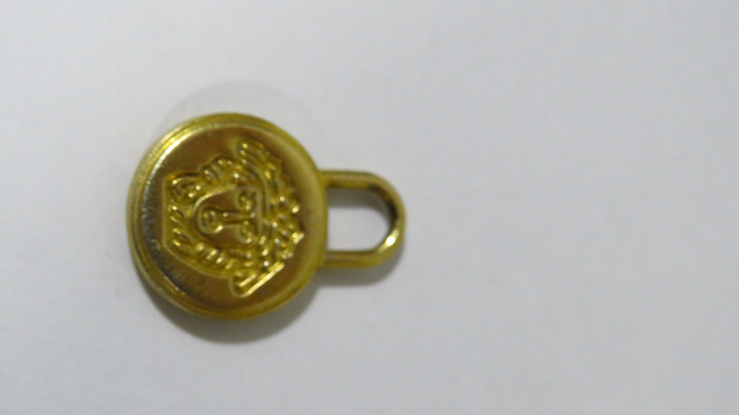 Vintage Double Side Medusa Versace Gold Tone Zipper!