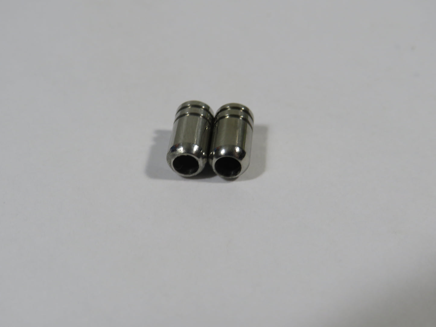 Bundle Of 2 Louis Vuitton Steel End Cap Engraved Tips Upcycled From A Fabric Bracelet Repair Replace!