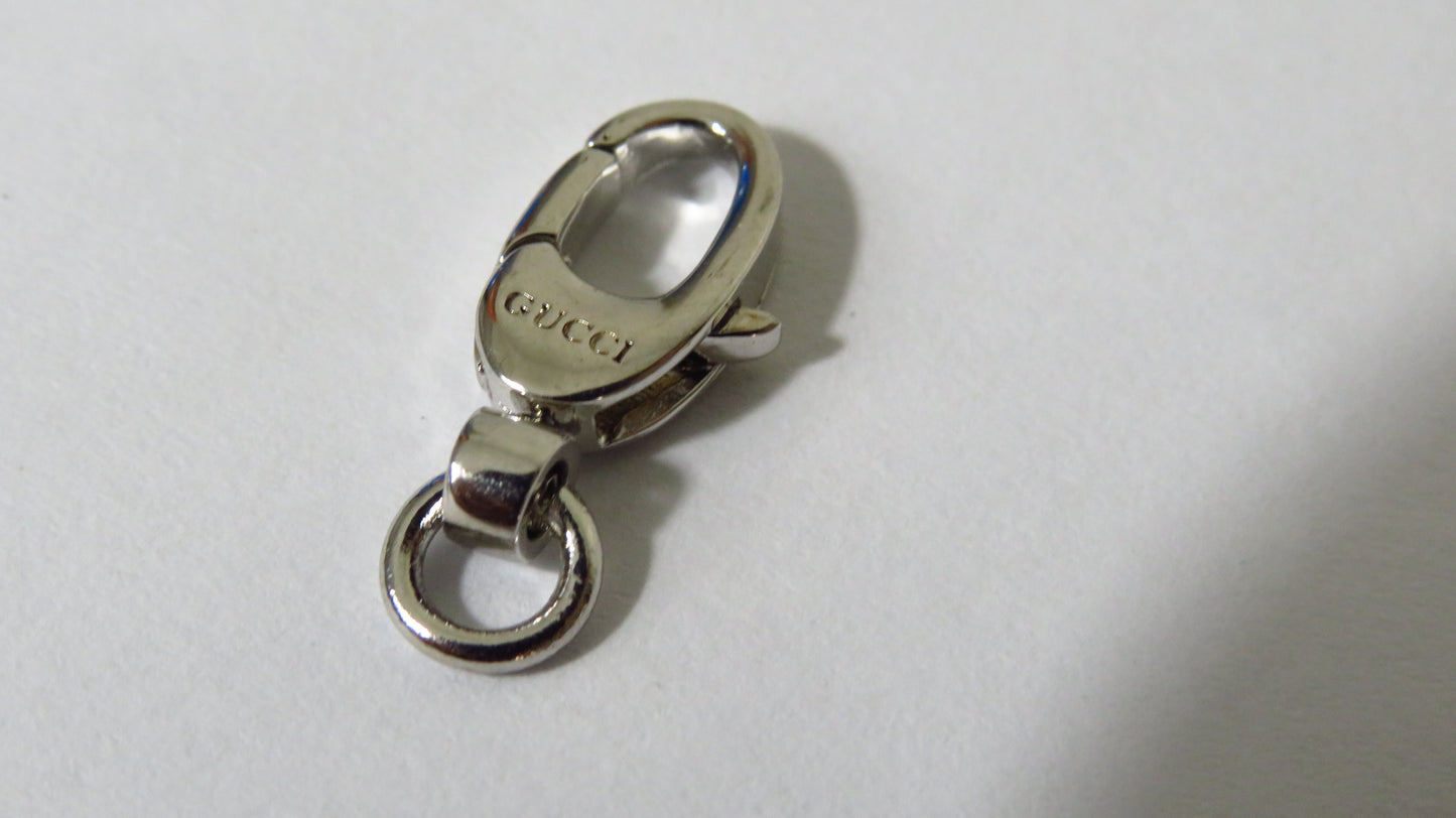 Upcycled Gucci Engraved Sterling Lobster Clasp Part For Jewelry Necklace Repair Replace!