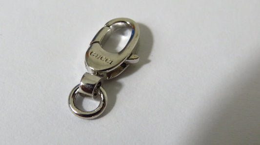 Upcycled Gucci Engraved Sterling Lobster Clasp Part For Jewelry Necklace Repair Replace!