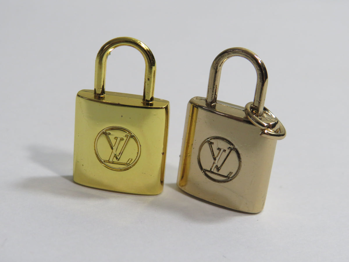 Bundle Of 2 Louis Vuitton Gold / Brass Padlock Charms!