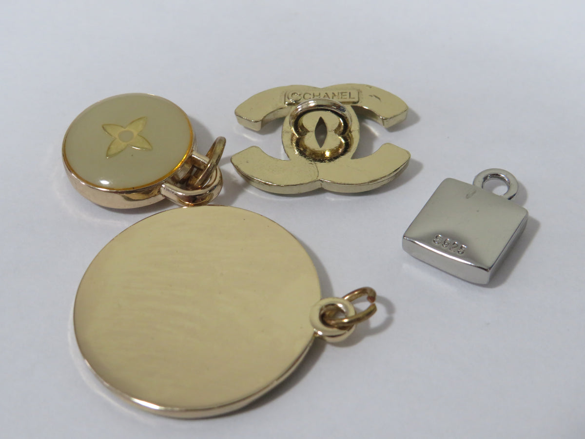 Light Use Designer Bundle Of 4 Charms: Gucci, LV, Chanel Reduced Price!